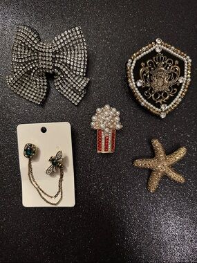 NWT Rhinestone Scatter Pins or Brooches - Assorted